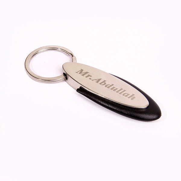 Crown Metallic Keychain With Engraved Name