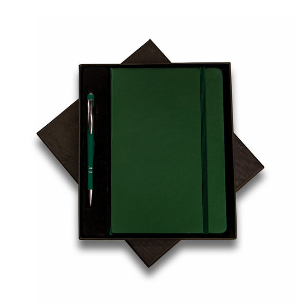 Green Velvet Slim Notebook