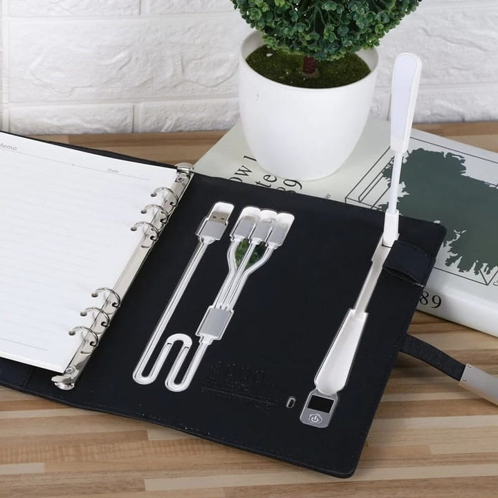 Notebooks And Led Wireless Power Bank Notebook with LED Lamp – Penhousepk
