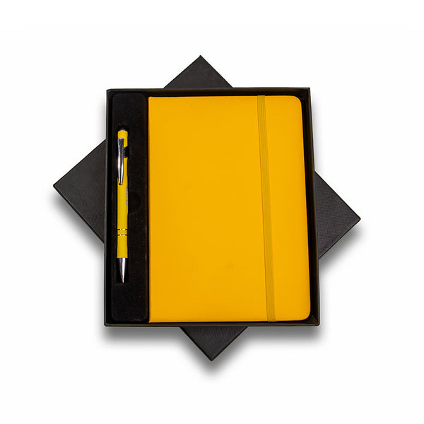 Yellow Velvet Slim Notebook
